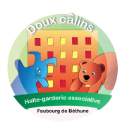 Logo de la Halte-Garderie Doux câlins